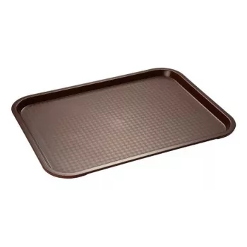 APS Ātrās ēdināšanas paplāte 450 x 355 mm, brūns polipropilēns, 20 mm augsta (542)