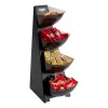 APS MULTI RACK 4 līmeņu porciju dozators, nerūsējošais tērauds melns, 4 konteineri 11414