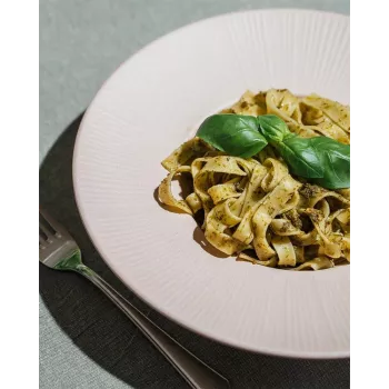 APS NERO Pastas šķīvis, 290 mm, smilškrāsas melamīns, kraujams, trauku mazgājamā mašīnā mazgājams, karstumizturīgs (1 gab.) 85406