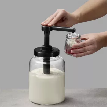 APS DISPENSA 1,7L stikla dozēšanas dozators, caurspīdīgs/melns 93290