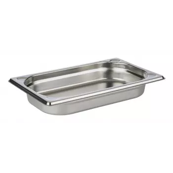 APS GN 1/4 gastronorma konteiners 265x162x40 mm, 18/10 nerūsējošais tērauds, elektrolītiski pulēts, 1,7 L 81401