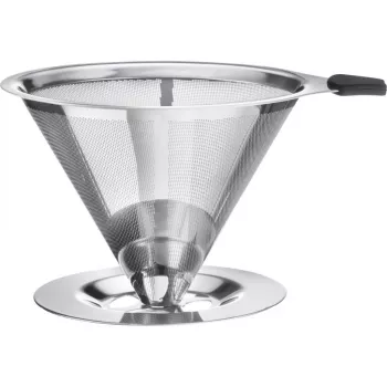 WESTMARK Brasilia pastāvīgais kafijas filtrs 4. izmērs, nerūsējošā tērauda sietiņš, melns 24502260
