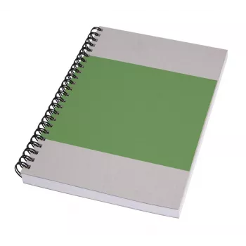 SIGEL Quicknote Impulse Green piezīmju grāmatiņa A5 tukšas lapas, zaļš/pelēks mīkstais vāks, 160 lappuses SN800