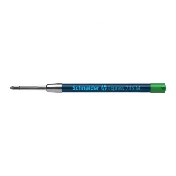 Schneider Express 735 lodīšu pildspalva - zaļš tinti, nerūsējošais tērauds, vidēja (G2) 50-7364
