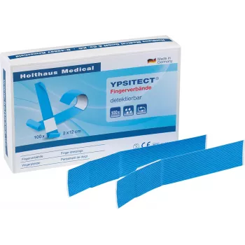 Holthaus Medical YPSITECT pirksta plāksteris 40602 zils 2,0 x 12,0 cm 100 gab.