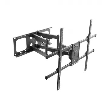 E+P WHS145 Pilnas kustības TV sienas stiprinājums 50-90 inch ekrāniem, pagriežams un noliecamss, VESA līdz 600x400, 60 kg, melns