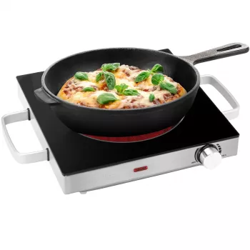 ProfiCook PC-EKP 1210 infrasarkanā vienas zonas plīts virsma, nerūsējošais tērauds 501210