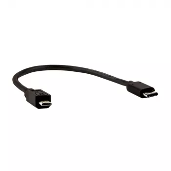 E+P CC 324/02 USB 3.1 kabelis, 0,2 m, USB-C uz Micro-B, melns 0000853270