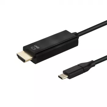 E+P CC368 USB-C uz HDMI kabelis 1,5 m 4K@60Hz melns 866900