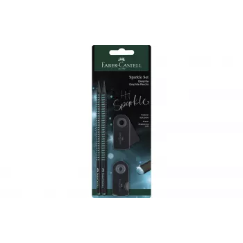 Faber-Castell Midnight Ocean zīmuļu komplekts B, melns/zils 118295