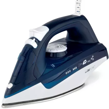 Clatronic DB 3704 tvaika gludeklis ar nerūsējošā tērauda zoli zils/balts 2200 W 263856