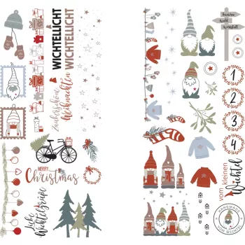 Rayher Dekoartikel pārnēsājamā folija Nordic Winter daudzkrāsaina 2 loksnes (31663000)