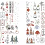 Rayher Dekoartikel pārnēsājamā folija Nordic Winter daudzkrāsaina 2 loksnes (31663000)