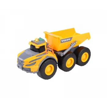 Dickie Toys Volvo A60H posmais pašizgāzējs 1:24 mēroga būvniecības transportlīdzeklis ar gaismu un skaņu 203723007