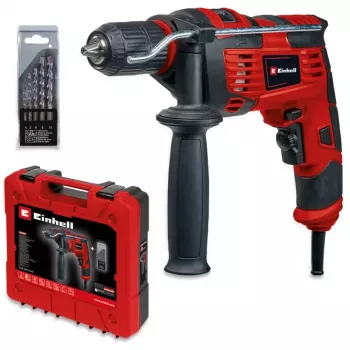 Einhell TC-ID 720/1 E Kit triecienurbjmašīna 720 W ar 5 daļu urbju komplektu un pārnēsāšanas koferi 4259846