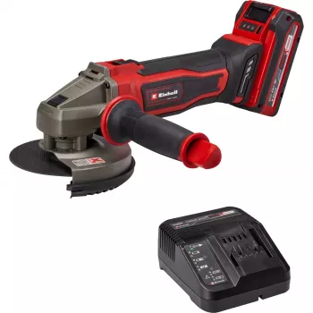 Einhell TE-AG 18/125-2 Li bezvadu leņķa slīpmašīna 18V 125mm ar 4,0Ah akumulatoru un lādētāju 4431190