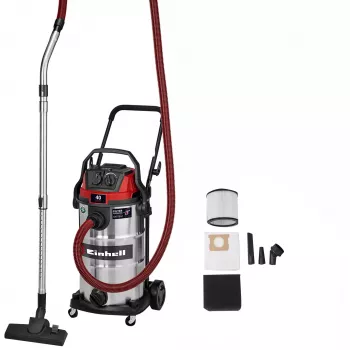 Einhell TE-VC 4090 SACL mitrā un sausā putekļsūcējs 40 L nerūsējošais tērauds putekļu klase L 2347445