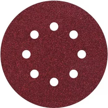 Wolfcraft 2259100 āķa un cilpas orbitālās slīpēšanas disku komplekts, 125 mm, graudainība P80/P120/P240, 25 gab., perforēti