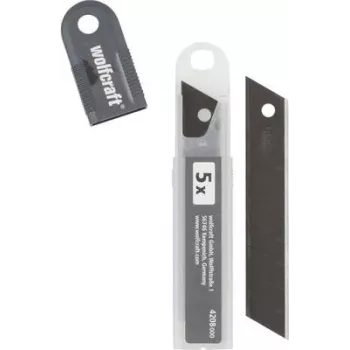 Wolfcraft Profi-Sharp 18 mm lūstošie asmeņi, melni, 10 gab. iepakojumā 4208000