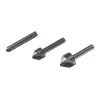 Wolfcraft 2504000 Iegremdēšanas urbju komplekts, 3 daļas, 6/12/16 mm, instrumentu tērauds, cilindrisks kāts
