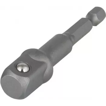 Wolfcraft 2414000 Uzmavas adapteris 1/4 inch piedziņai uz 1/2 inch uzmavu, 72 mm, hroma vanādija tērauds
