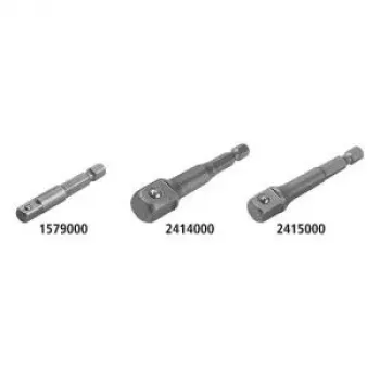 Wolfcraft 2415000 Uzmavas adapteris 1/4 inch piedziņa uz 3/8 inch piedziņu, 65 mm