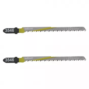 Wolfcraft 3546000 T 101 B finierzāģa asmeņi, T-kāts, HCS, 100 mm, 2 gab.