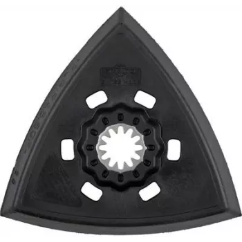 Wolfcraft 4247000 Delta slīpmašīnas slīpēšanas plāksne, 93 mm, ar āķa un cilpas stiprinājumu, 1 gabals