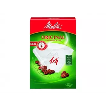 Melitta Original filtru papīri 1x4 balti 80 gab. 87999-20