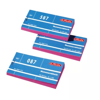 Herlitz dubulto numuru bloki 1-1000, dažādās krāsās, 10 bloki 300010530