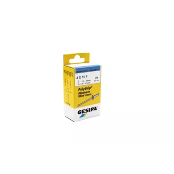 GESIPA PolyGrip® aklo kniedes no nerūsējošā tērauda A2 4,0 x 10,0 mm, 75 gabali 1464827