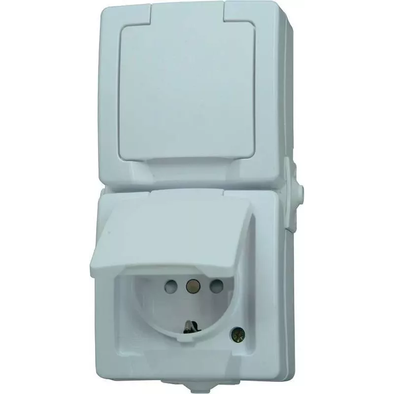 HEINRICH KOPP Paris Schuko kontaktligzda 1 vietas tīri balta iekšējā montāža 16A 250V IP20 ar bērnu aizsardzību 136902009