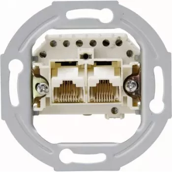 HEINRICH KOPP alumīnija UAE/IAE/ISDN kontaktligzdas centrālās plāksnes ieliktnis 33369401