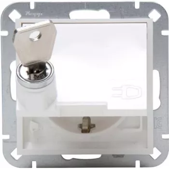 HEINRICH KOPP Schuko kontaktligzda ar atlokāmu vāciņu, virsmas montāžas, IP44, pelēka, 1 ligzda, 16 A, 250 V, Paris sērija 951529001