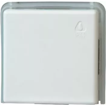 HEINRICH KOPP 623602081 Iebūvējams 2 virzienu slēdža ieliktnis, 10 A, 250 V AC, skrūvju spailes, IP20, pelēks/balts