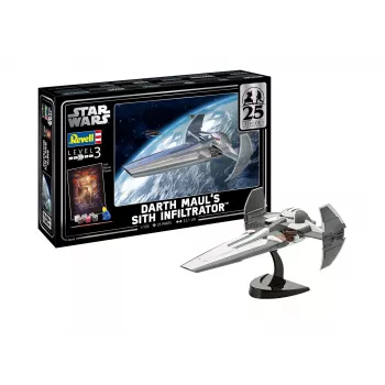 Revell 05638 Darth Maul's Sith Infiltrator 1:100 mēroga modeļa komplekts dāvanu komplektā - Zvaigžņu kari: I epizode 25. gadadienas izdevums