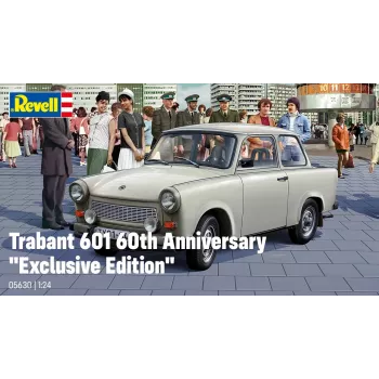Revell 60. gadadienas Trabant 601 Exclusive Edition 1:24 plastmasas modeļa komplekts 05630