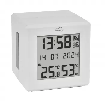 TFA Dostmann TFA.me sākuma komplekts ar WLAN vārteju un 2 KLIMA@HOME bezvadu termo-higrometriem, melns/balts 35.8109.02