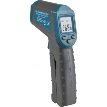 TFA Dostmann RAY infrasarkanais drudža termometrs bezkontakta, 32,0-42,9°C ķermenim, 0-100°C objektiem, 25 atmiņas, apgaismots LCD, klusais režīms (31.1136.20)