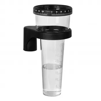 TFA Dostmann 47.1001 lietus mērītājs, caurspīdīgs/melns, 0-40 mm, manuāls