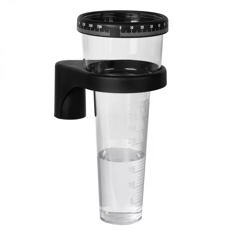 TFA Dostmann 47.1001 lietus mērītājs, caurspīdīgs/melns, 0-40 mm, manuāls