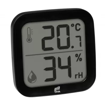 TFA Dostmann 30.3908.01 ID-A0 iekštelpu bezvadu termo-higrosensors, 868 MHz, temperatūra no -10 līdz +60°C, mitrums 1-99% RH