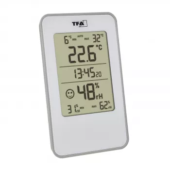 TFA Dostmann 30.5057.02 Digitālais termohigrometrs iekštelpām balts