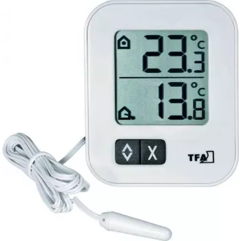 TFA Dostmann 30.1043.02 digitālais termohigrometrs balts