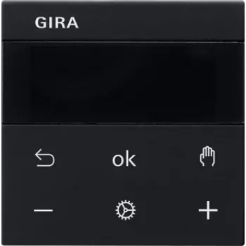 Gira RTR BT System melnais istabas temperatūras regulators 5394005