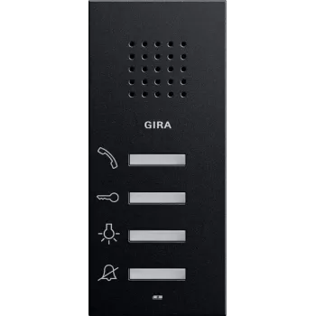 Gira Audio iekštelpu stacija 1250005 virsmas montāžas System 55 melna
