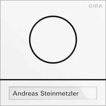 Gira System 106 aklais modulis satiksmes baltā lakā 5565902