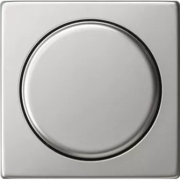 Gira System 55 pārsega plāksne ar rotējošu pogu dimmeram un potentiometram, nerūsējošais tērauds 0650600