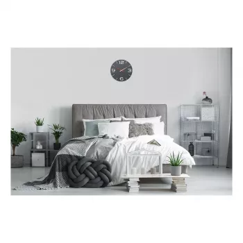 TFA Dostmann Design radiovadāmais sienas pulkstenis Contour, melns/balts (60.3536.10)