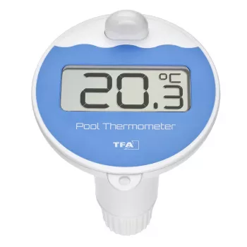 TFA Dostmann 30.3238.06 bezvadu baseina sensors, 868 MHz, peldošs ūdens temperatūras sensors baseina termometriem un laika stacijām
